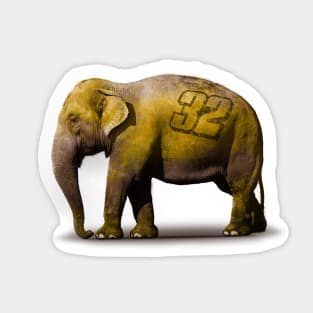 Racing Elephant Sticker